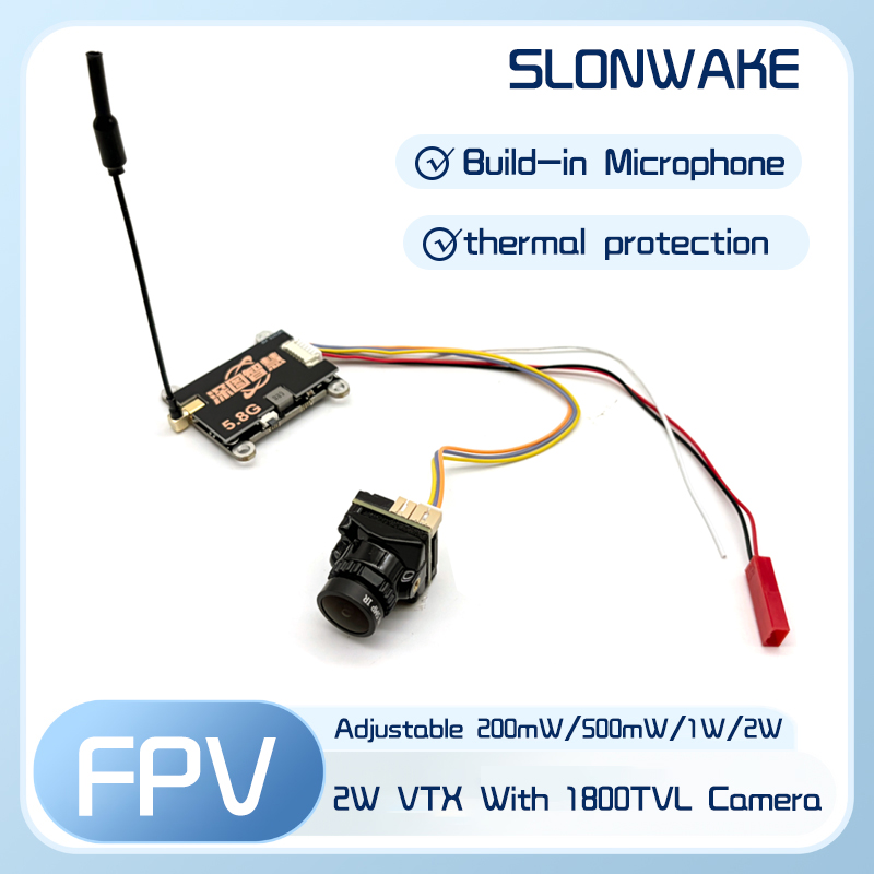 SLONWAKE 5.8G 56CH 2W transmit - огляд і ціна Fpv Drone Quadcopter
