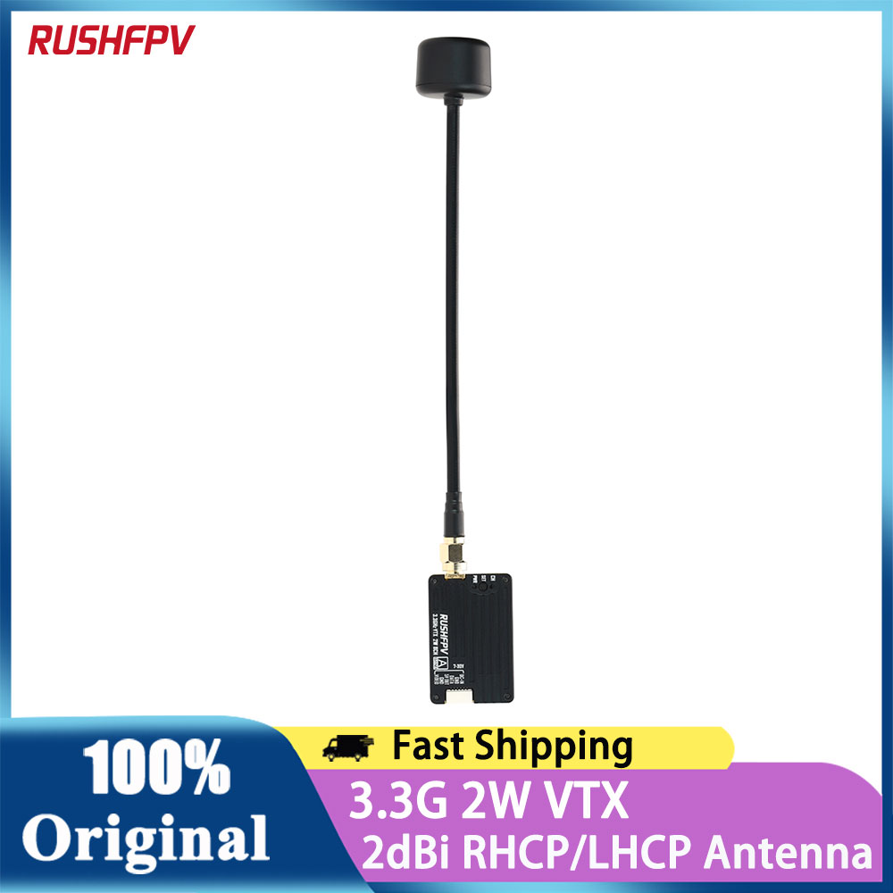 RUSHFPV 3.3G 2W VTX Video Tran - огляд і ціна Fpv Drone Antenna
